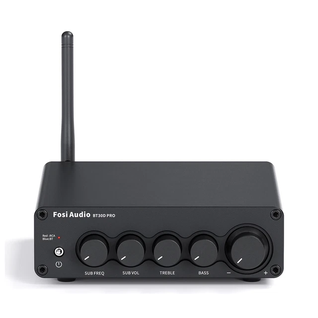Amplificateur Audio Stéréo 2.1CH ST-838 - 20W X 2 + 40W Subwoofer, Classe D, Entrée AUX Pour Maison/Voiture