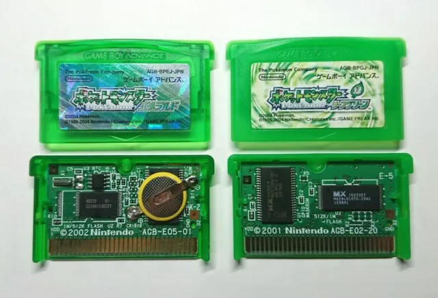 Nintendo GBA Game Boy Advance Pokemon Emerald Green JAPAN  Authentic New Battery