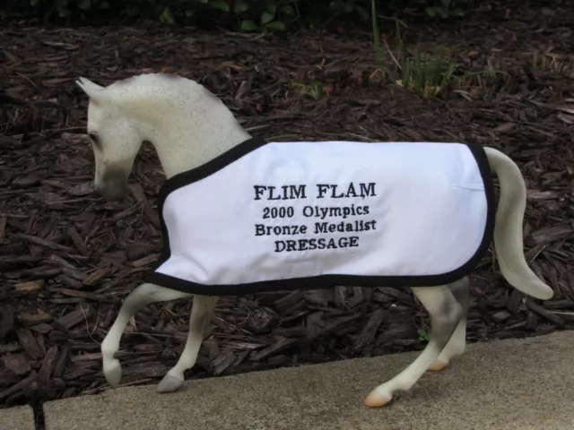 FLIM FLAM embroidered blanket for Breyer Olympic Olympics DRESSAGE horse horses