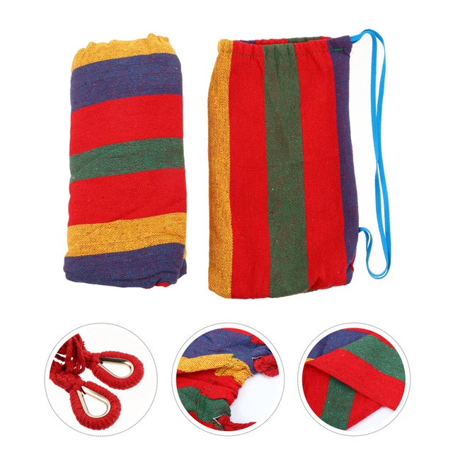 1pc Camping Reisen Wandern Einzel Hängematte Leinwand Outdoor Tragbare Schaukel