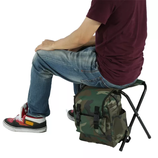 Camouflage Camping Stool Fishing Stool With Storage Bag Portable For Camping