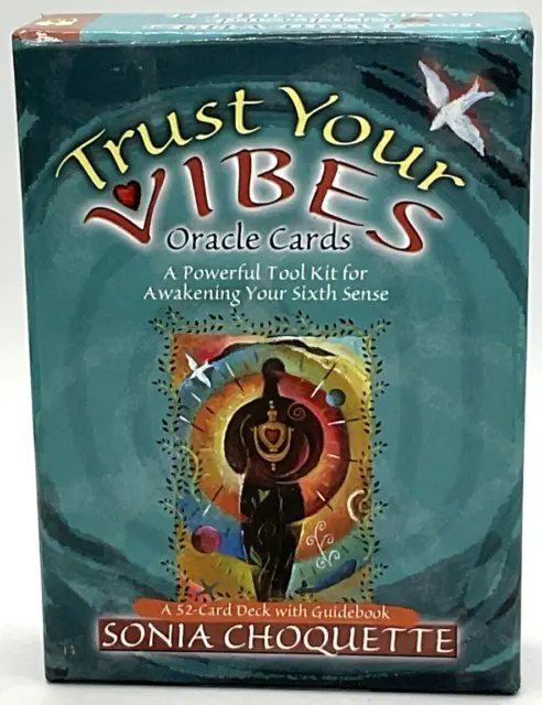 Trust Your Vibes Oracle Cards 52-Card Deck with Guidebook Sonia Croquette OPEN