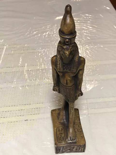 Rare Ancient Egyptian Falcon Bird God Horus Large Stone Statue Made In Egypt