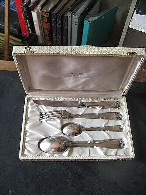 Service à dessert couvert ancien coffret - France