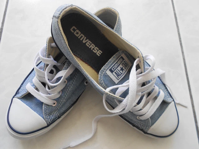 CONVERSE FEMME BAS Dentelle Plateforme Baskets en Divers Couleurs Taille UK  3 - EUR 89,60 - PicClick FR