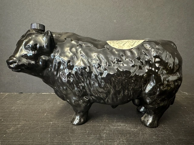 Vintage Black Bull Blended Scotch Whisky Willsher & Co. Empty 4/5 Quart Bottle