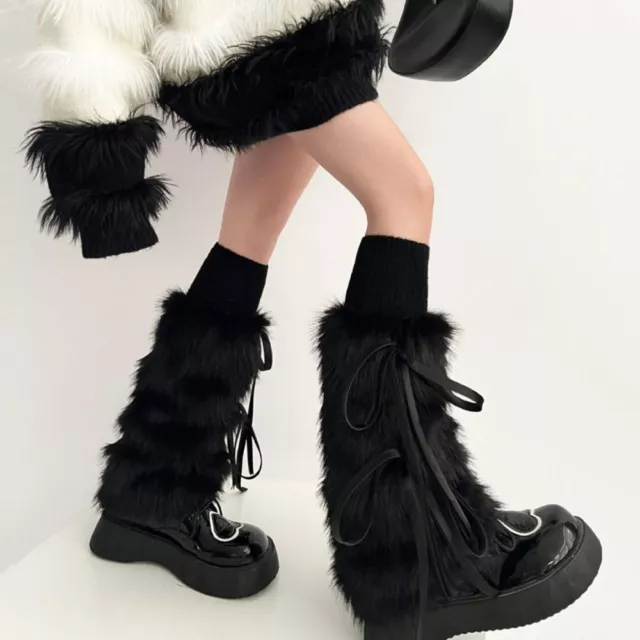 Kawaii Boot Cuff Thickened Boot Cover Punk Loose Socks  Women Girl