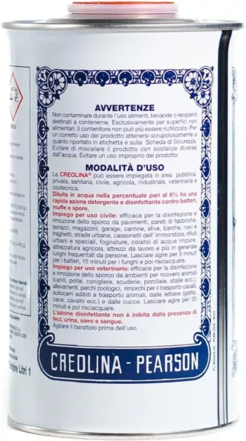 Creolina Originale Disinfettante Concentrato Uso Civile Veterinario Cucce Stalle 3