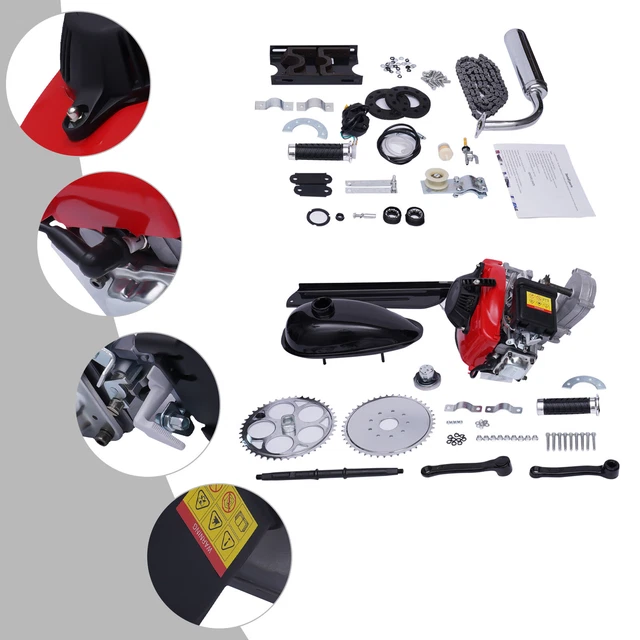 thumbnail image 2 of U-MOTO 4-Stroke 49cc Motorized Bike Engine Parts - Chain Gear Box Transmission Assembly 2 of 5