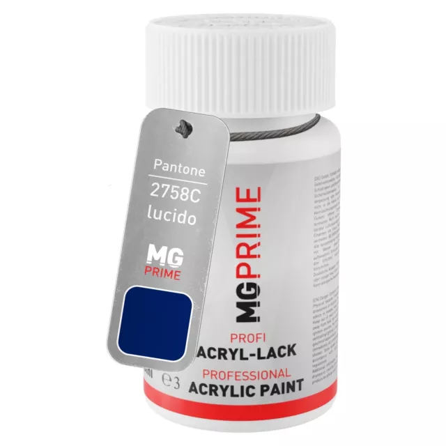 Pantone 2758C Blue lucido Stilo di ritocco da 50 ml ad asciugatura rapida