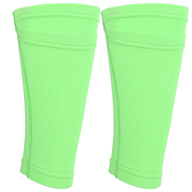 1 Pair Soccer Shin Guard Socks Double Layer Shin Pad Sleeves For Football Traini