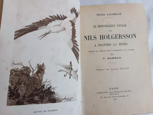 Le Merveilleux Voyage De Nils Holgersson A Travers La Suede Lagerlöf 1942