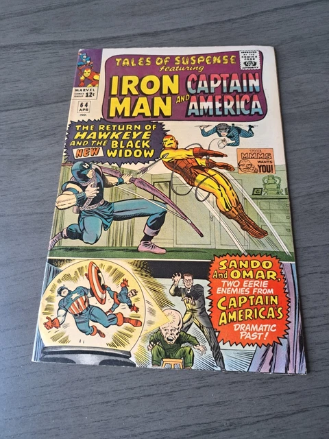 TALES OF SUSPENSE 64 RAW MID-GRADE Black Widow Dons Costume