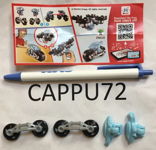 Moto Bleu Clair + Bpz EN020 (Moto Transformers) -kinder Surprise Sindy 2018/2019
