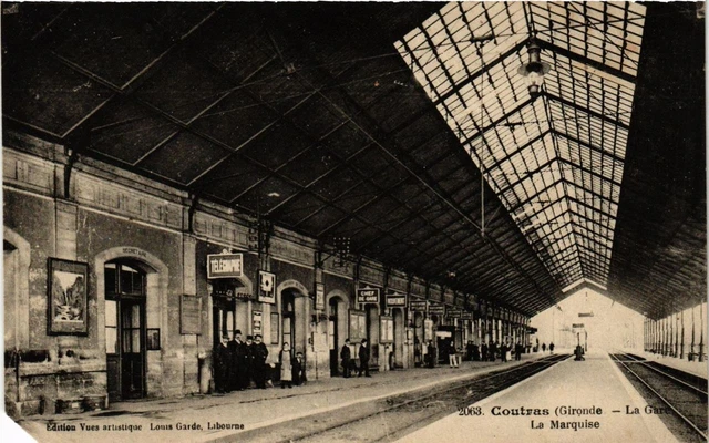 CPA COUTRAS La Gare-La Marquise (336588)