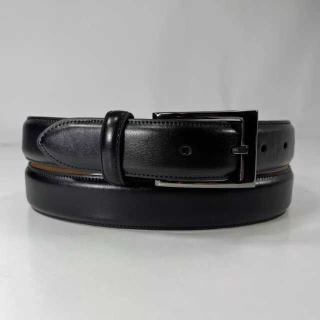 DOCKERS BLACK LEATHER Dress Belt - Men's Size 44 $15.20 - PicClick