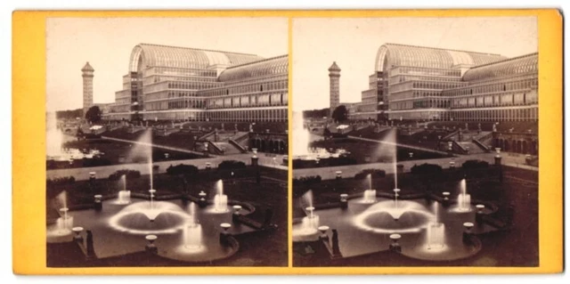 Stereo-Fotografie Fotograf unbekannt, Ansicht London, Crystal Palace