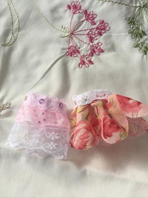 Dolls House Skirts 2 Hand Made Skirts - Dolls House Accessories- 12th Scale