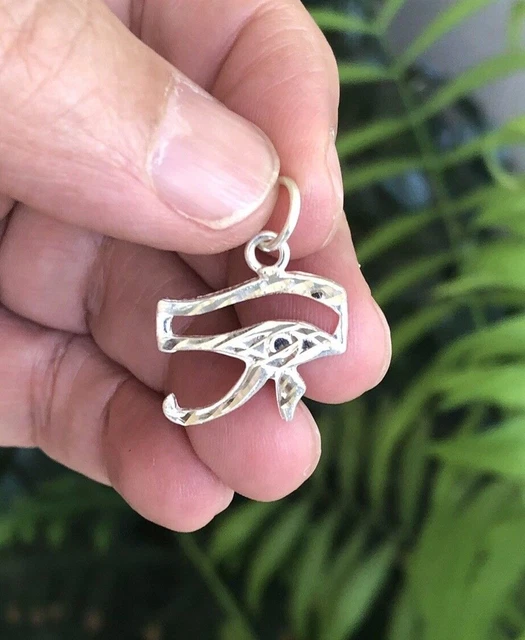 Beautiful Egyptian Solid Silver Eye of Horus, Hallmarked 800 Egypt silver