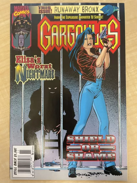 Gargoyles #10 (1995) Newsstand Low Print 2Nd To Last Issue Vhtf Based On Tv Show