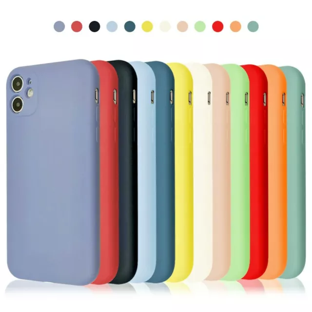 For iPhone XR 13 12 11 Pro Max XS X 8 7 6 Plus SE Shockproof Silicone Case Cover