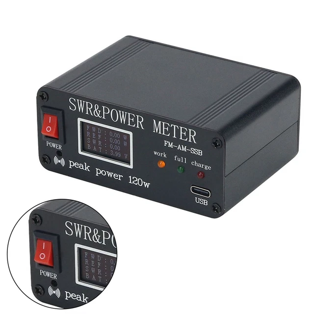 1 8 MHz 50 MHz RF metro Standing Wave SWR e misuratore di potenza 0 5 W 120 W
