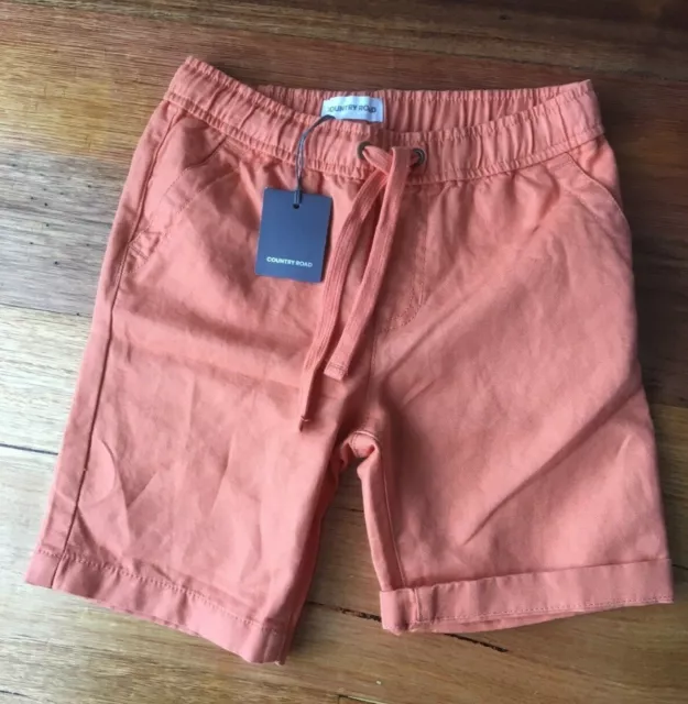 BNWT: Country Road, Boy Draw cord Linen Shorts. Size 7. RRP $44.95