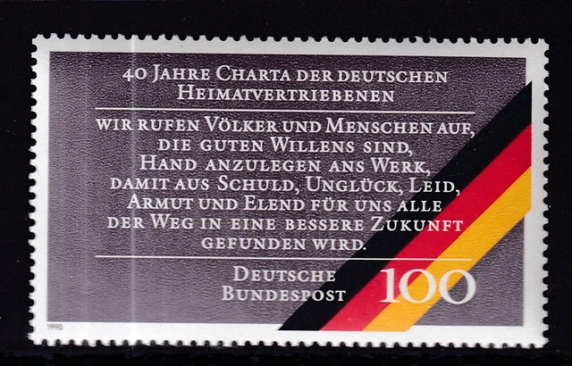 BM BRD MiNr: 1470  1990  HEIMATVERTRIEBENE   100