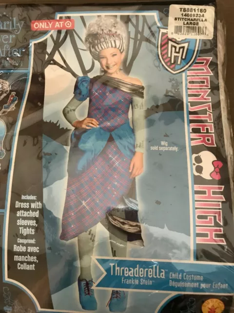 Monster High Scarily Ever After Girls Threaderella Costume Dress Large (12-14)