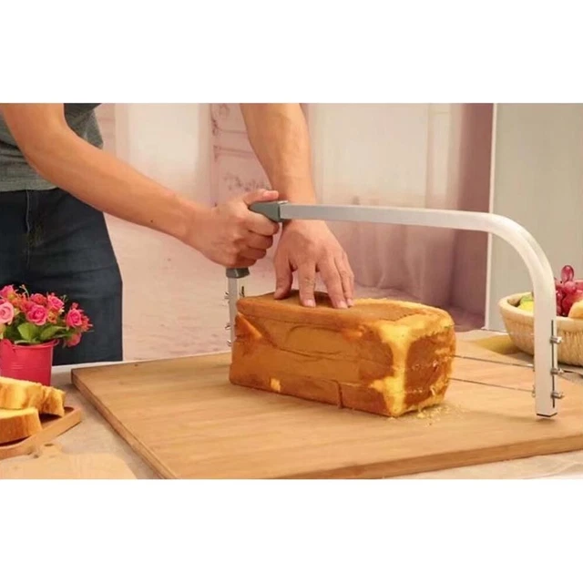 Cortador de pasteles Inyerlayer de 14 pulgadas nivelador de pasteles Silver