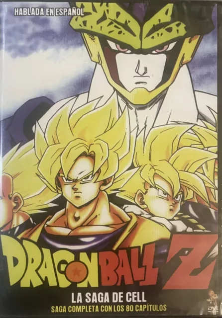 DRAGON BALL Z DVD La Saga De Cell Español Latino ESPAÑOL 80 EPISODIOS Nuevo