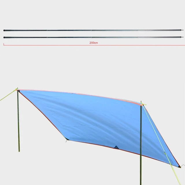 TELESCOPIC TENT CANOPY Tarp Pole Awning Bracing Rod Tent Equipment Tent