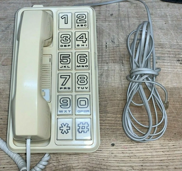 VINTAGE RADIO SHACK Big Number Phone Retro ET 202 43345A £7.60