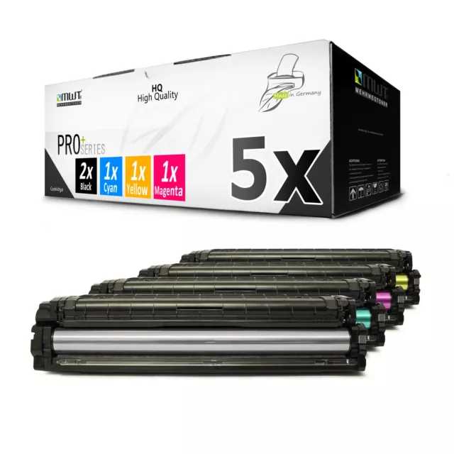 5x Pro Toner pour Samsung CLP-680-DW CLP-680-ND CLX-6260-FD CLX-6260-FW