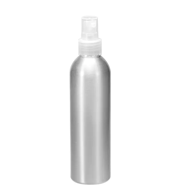 8,5oz/250ml Aluminium Sprühflasche mit klarer Spritze, leer nachfüllbarer Behälter