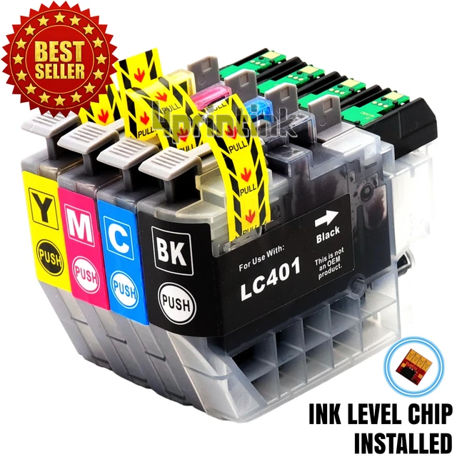 Lc103 Brother Ink 5 Pack Ink Cartridges For Brother LC401 MFC-J1010DW MFC Brother Ink Cartridges