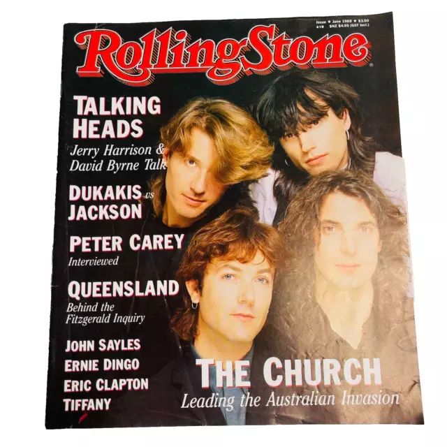 Talking Heads Rolling Stone Magazine Issue 419 June 1988 RARE