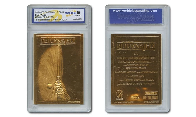 Star Wars Return Of The Jedi Movie Poster 23KT Gold Card – Graded GEM MINT 10