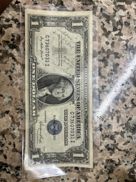 Series 1935 E Blue Seal $1.00 One Dollar Silver Certificate Note Crisp Rare