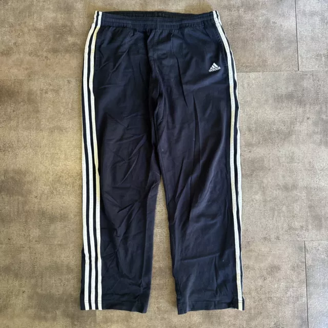 Adidas Track Pants Boys Size 14 Cotton Navy