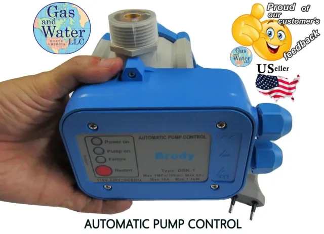 Commutateur électronique G&W contrôle de la pression pompe à eau 110/220 volts (pas de réservoir nécessaire) 2