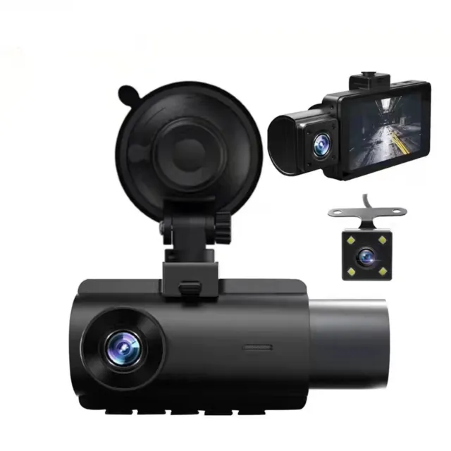 1 Set Auto Dash Cam Nachtsicht Video Aufzeichnen Fahrzeug Dual Dash Cam