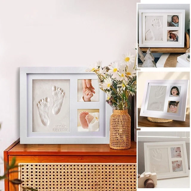 Baby Ink Mud Handprint Inkpad Photo Frame Hand Foot Print Frames Baby Molds