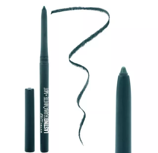 Maybelline Lasting Drama Carbon Matte Eye Liner Retractable 850 Teal Amazonite