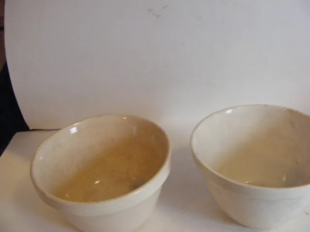 original vintage 1960s mixing bowls;weatherby,hanley,england + older one