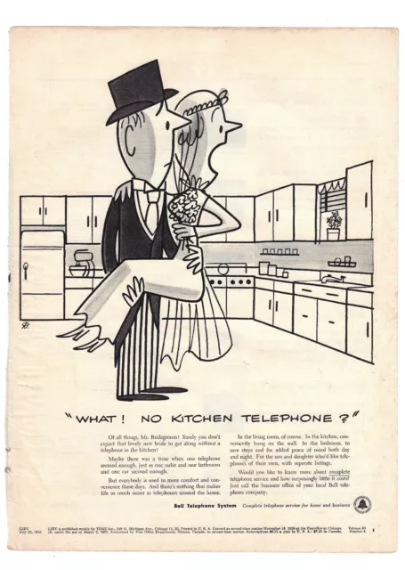 American Telephone Telegraph Print Ad Bell Telephone Advertising Vintage 1950s