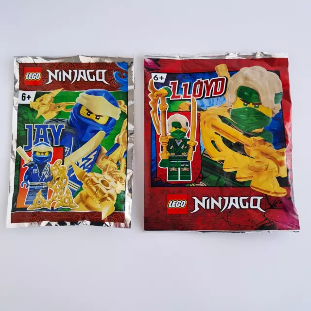 LEGO NINJAGO Jay and Lloyd Minifigures 2 Foil Packs