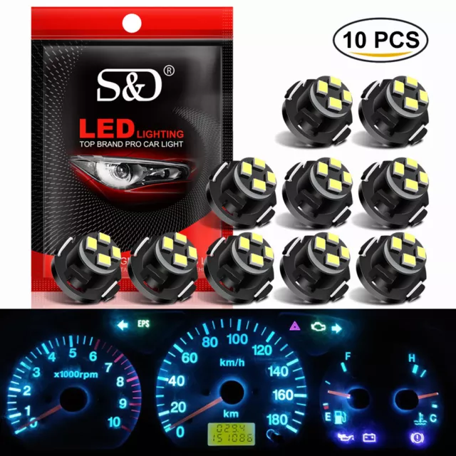 10X T3 T4.2 T4.7 LED Light Bulb Car Interior Instrument Dashboard Indicator Lamp