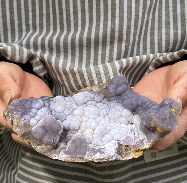 535g Translucent Blue Fluorite Stalactiform After Anhydrite Mineral Peru