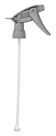 28/400 Gray Chemical Resistant Spray Head 9-1/4" Dip Tube (No Bottle)